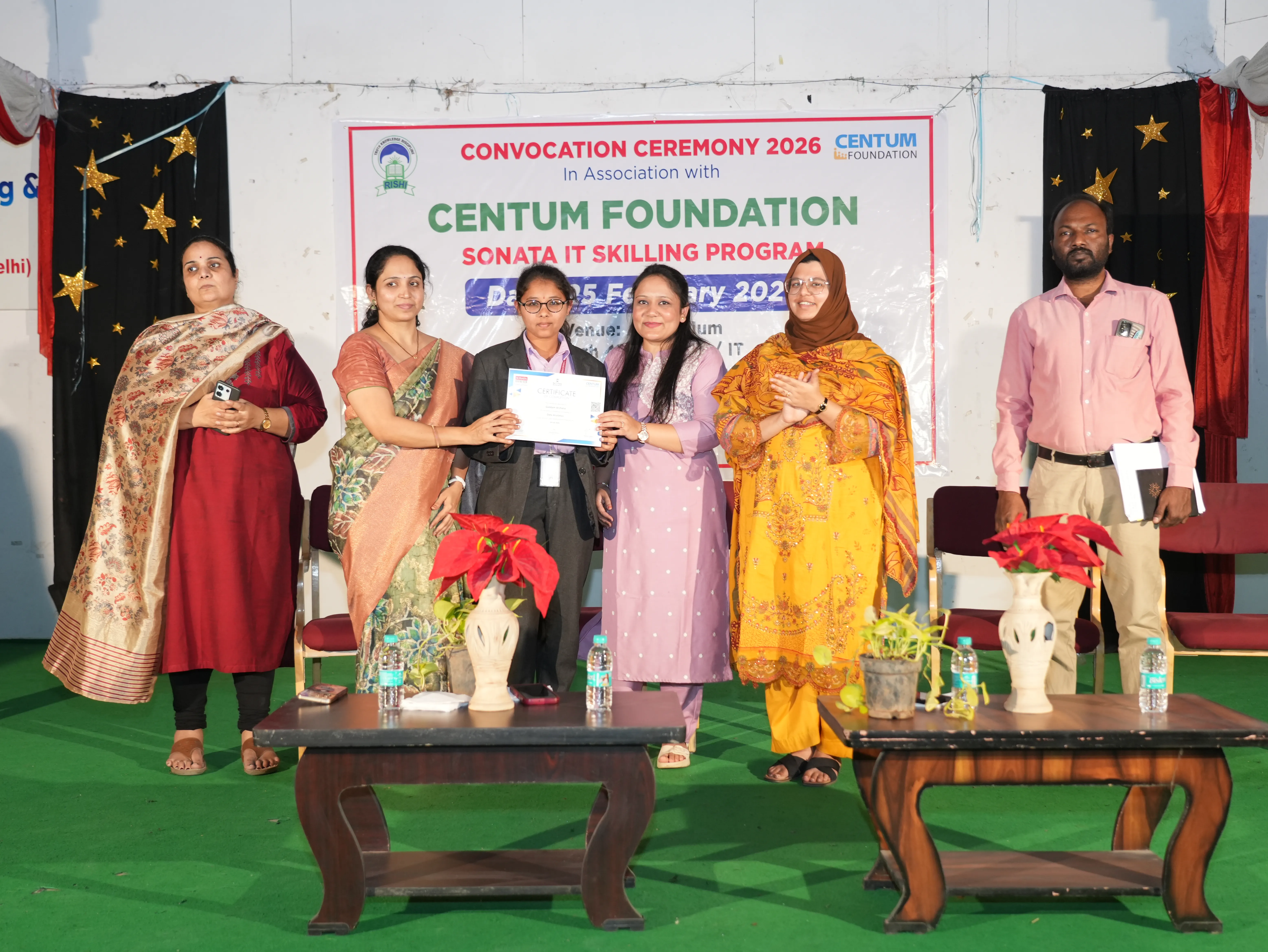 Convocation Ceremony of Sonata CSR through Centrum foundation for 4 th year students - RITW